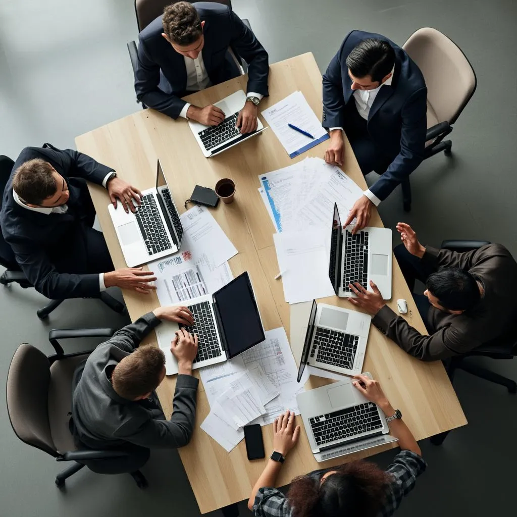 Reunión de equipo de auditoría