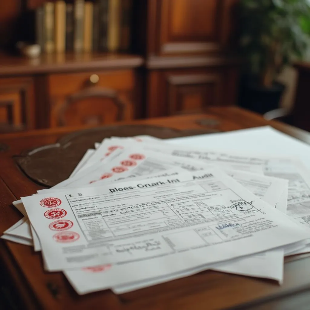 Detalle de documentos de auditoría